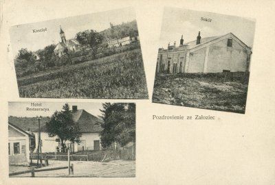 Załoźce pocztówka 1911 awers