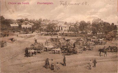Olejów pocztówka Feldpost 1917/1918